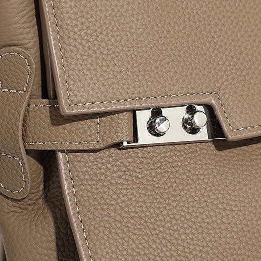 Women's Genuine Leather Minimalist Stylish Large Capacity Tote Shoulder Bag