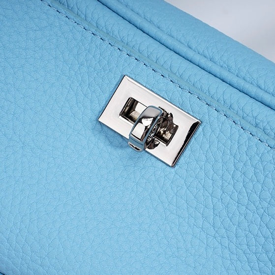 Summer Bright Colored Women's Genuine Leather Shoulder Bag