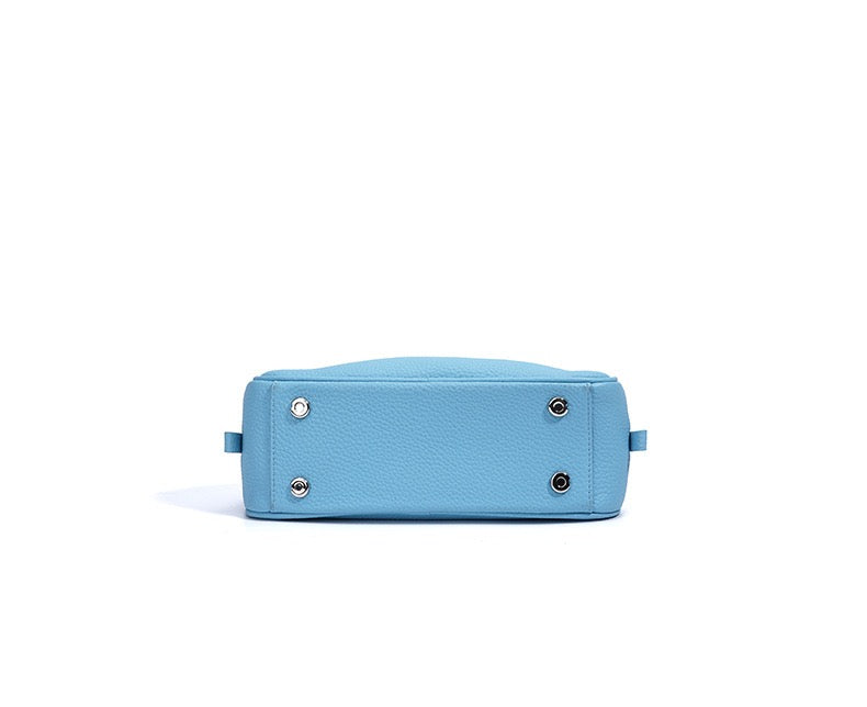 Summer Bright Colored Women's Genuine Leather Shoulder Bag