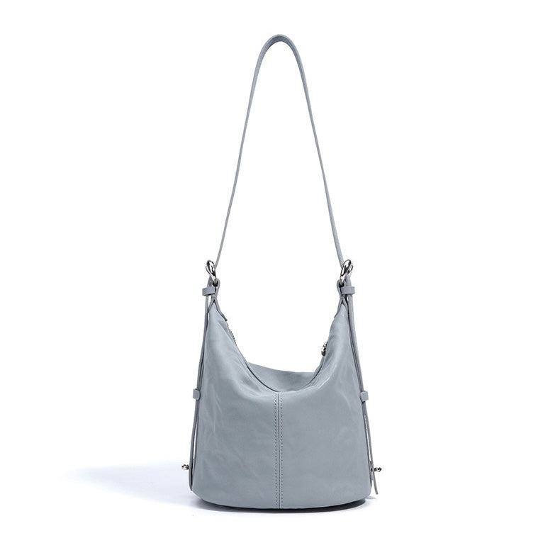 Women's Soft Genuine Leather Minimalist Crossbody Shoulder Bag