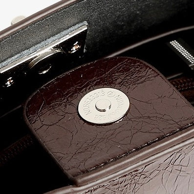 Women's Luxury Waxed Top Grain Leather Bucket Bag