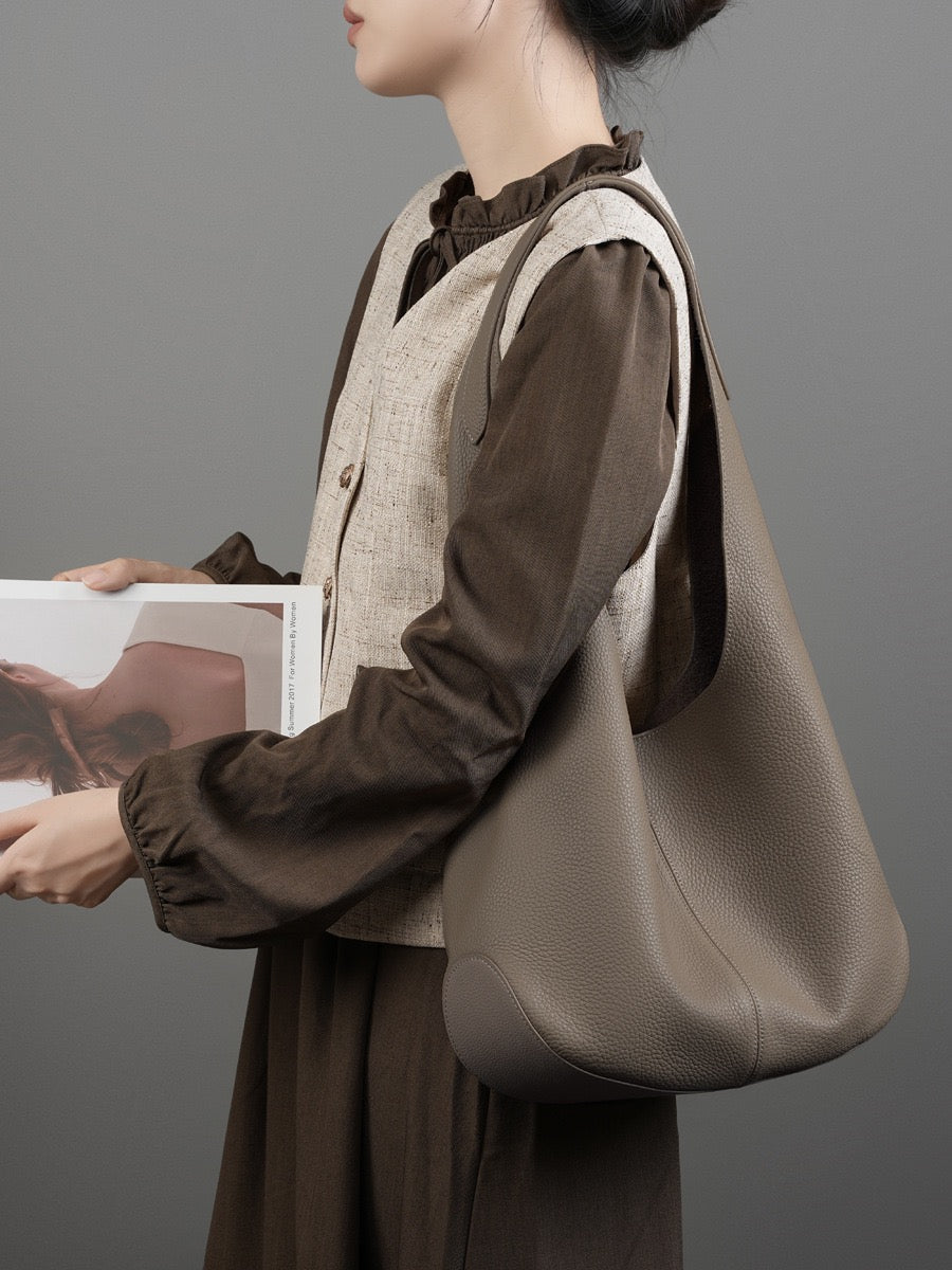 Women's Genuine Leather Luna Hobo Tote Bag