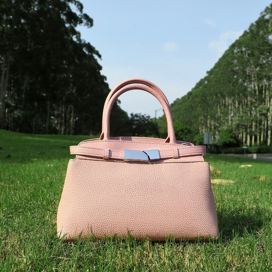 Women's Genuine Leather Crossbody Square Clutch Bag