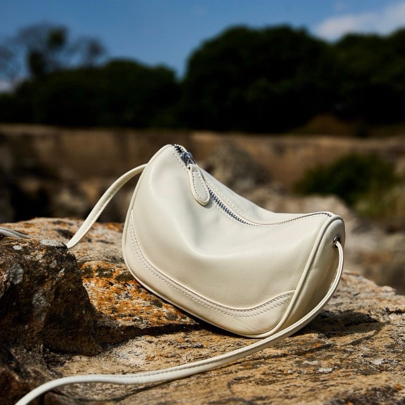 Women’s Genuine Leather Mini Crossbody Shoulder Bag – Elegant Top Grain Everyday Purse