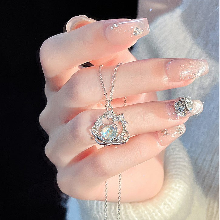 Colorful Falling Planet Necklace