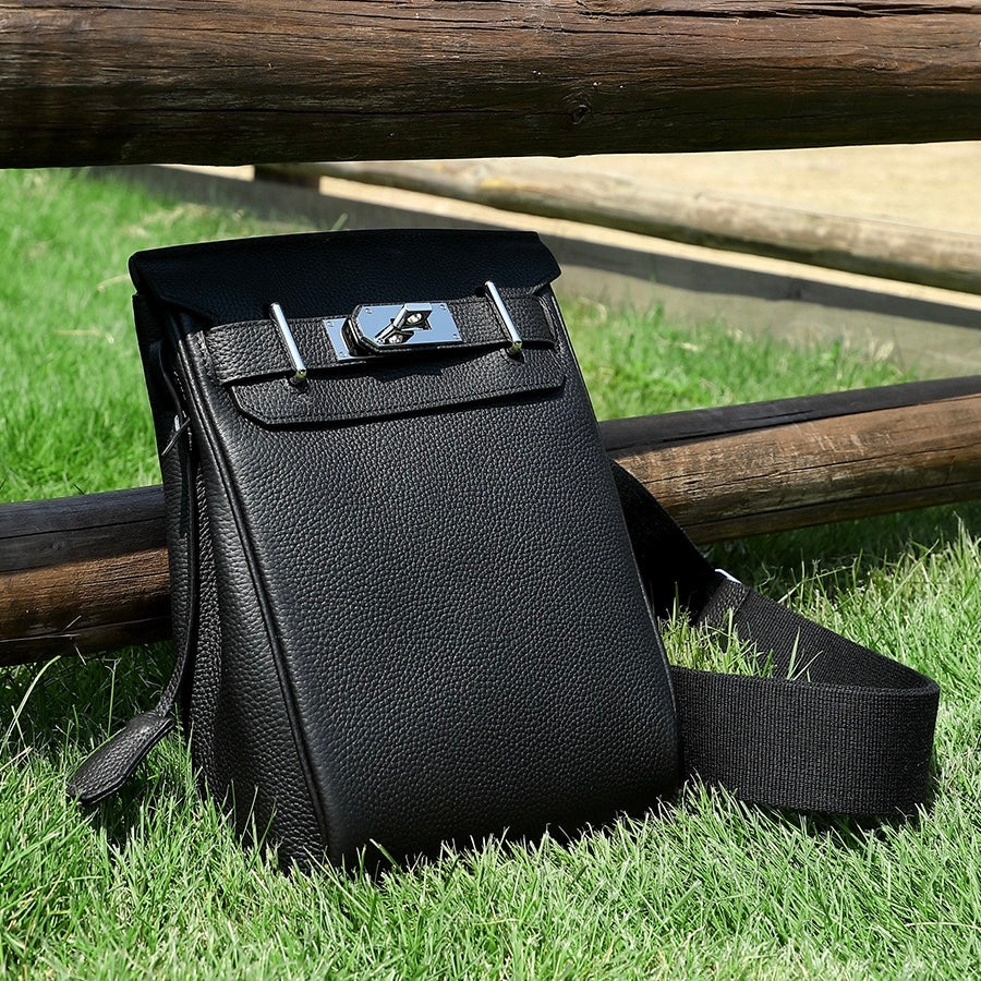 Women's Top Grain Cowhide Crossbody Chest Bag