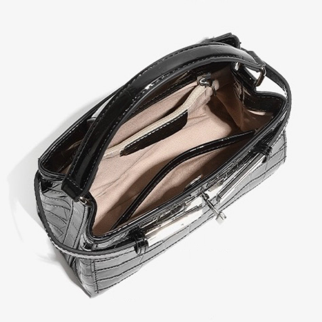 Women's Genuine Leather Crocodile Pattern Luxury Niche Handbag