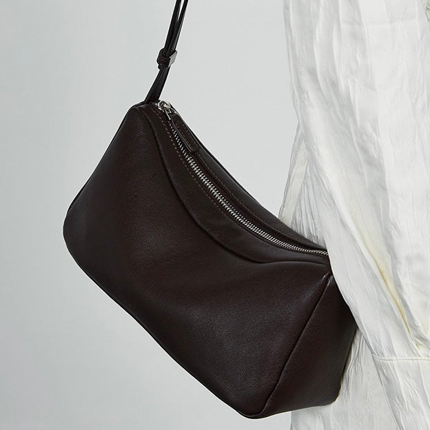 Women’s Genuine Leather Minimalist Soft Crossbody Shoulder Bag