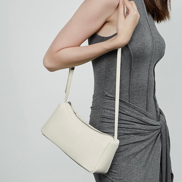 Women’s Genuine Leather Minimalist Soft Crossbody Shoulder Bag