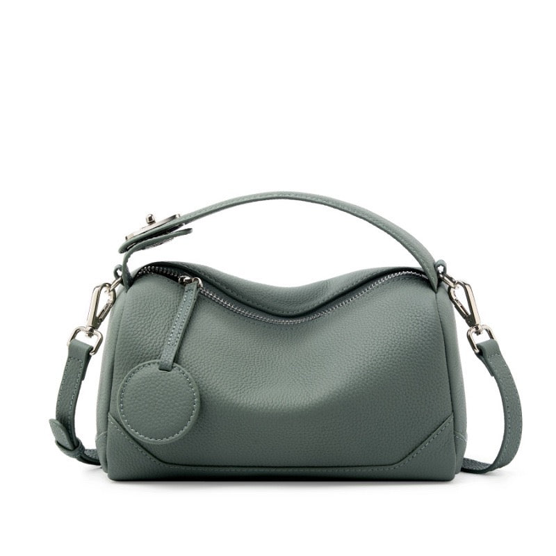 Women's Genuine Leather Boston Bag