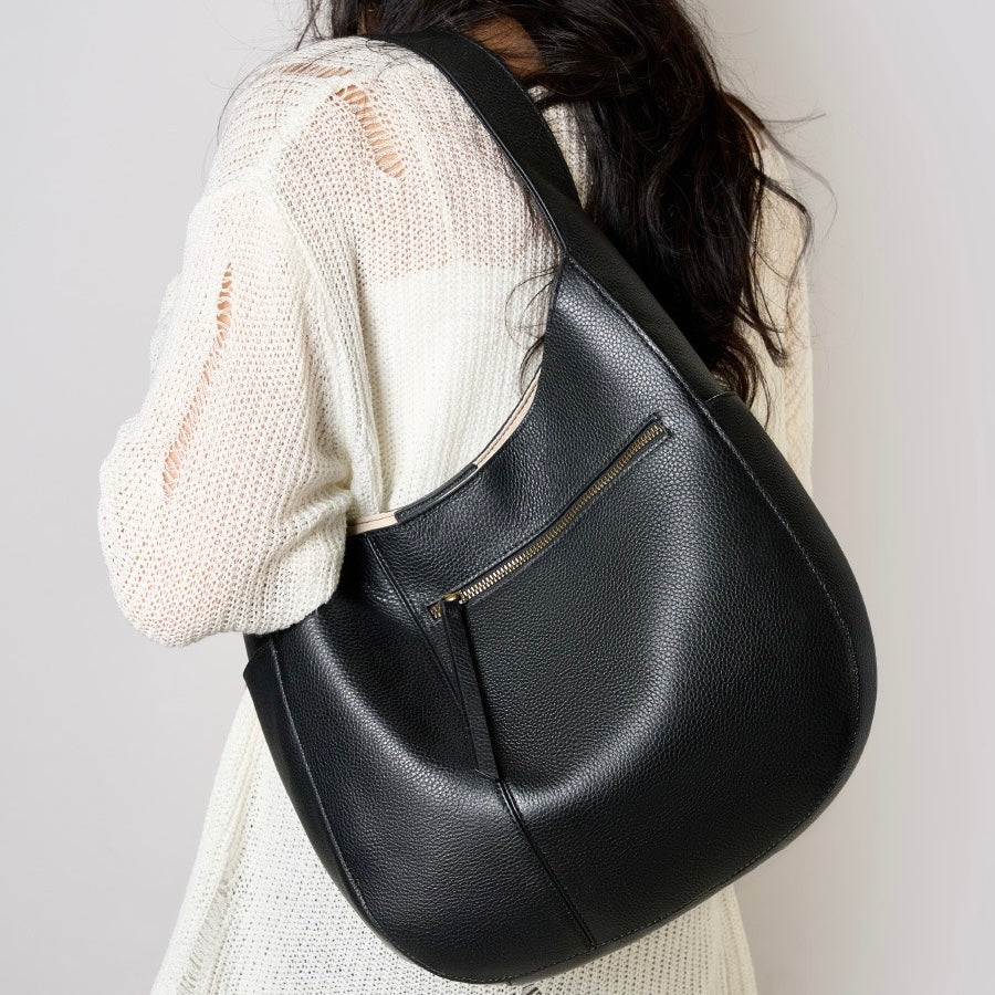 Women's Top Grain Leather Simple Large Capacity Tote Bag