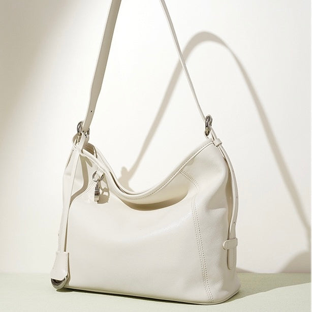 Women's Genuine Leather Large Capacity Relaxed Commuter Crossbody Bag