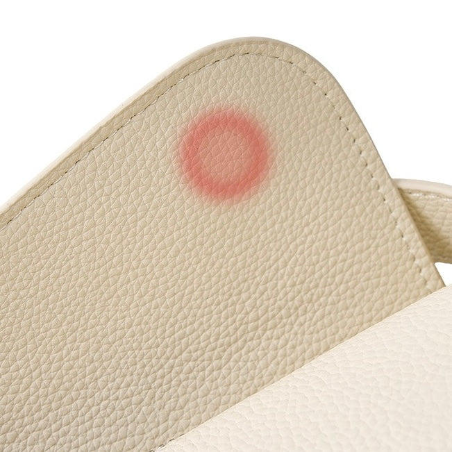 Women's Luxe Grained Leather Asymmetric Crossbody Bag