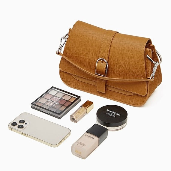 Commuter Minimalist Genuine Leather Saddle Bag