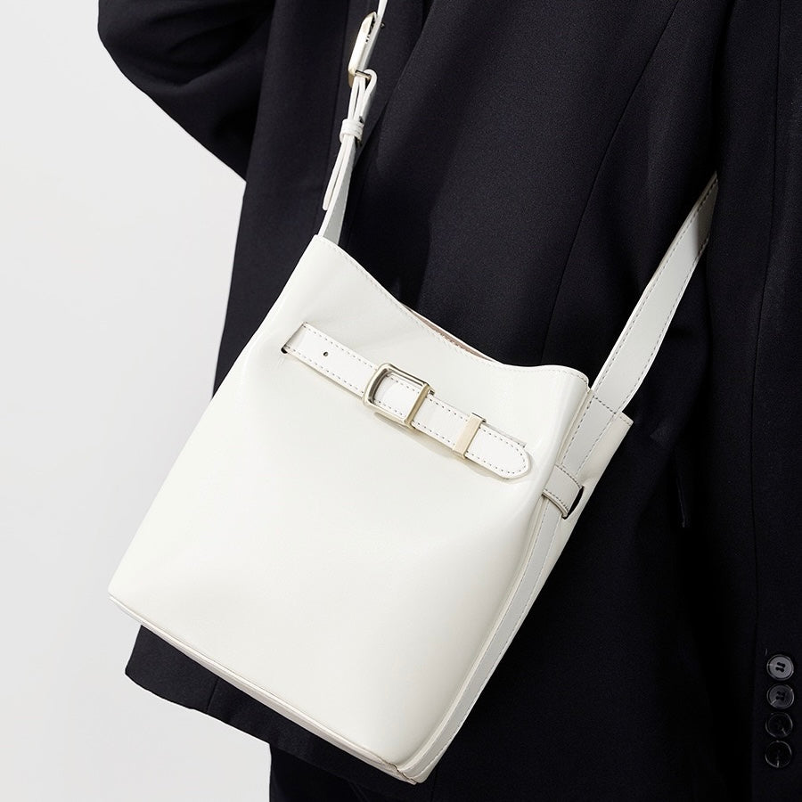 Women's Genuine Leather Vintage Shoulder Bucket Bag