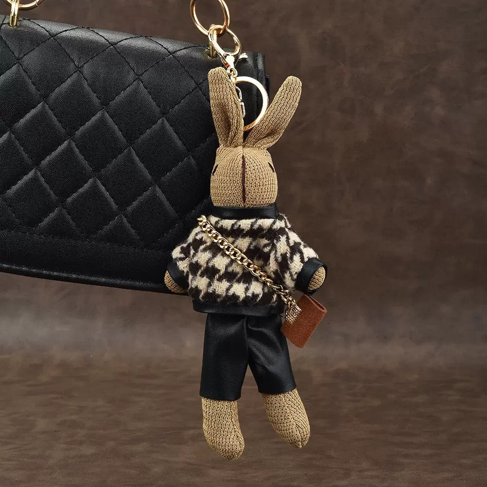 Fluffy Bunny Belle Bag Charm