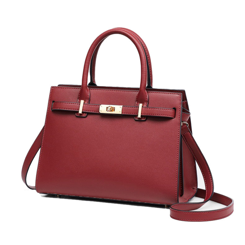 Stylish Women's Large Capacity Genuine Leather Tote Bag