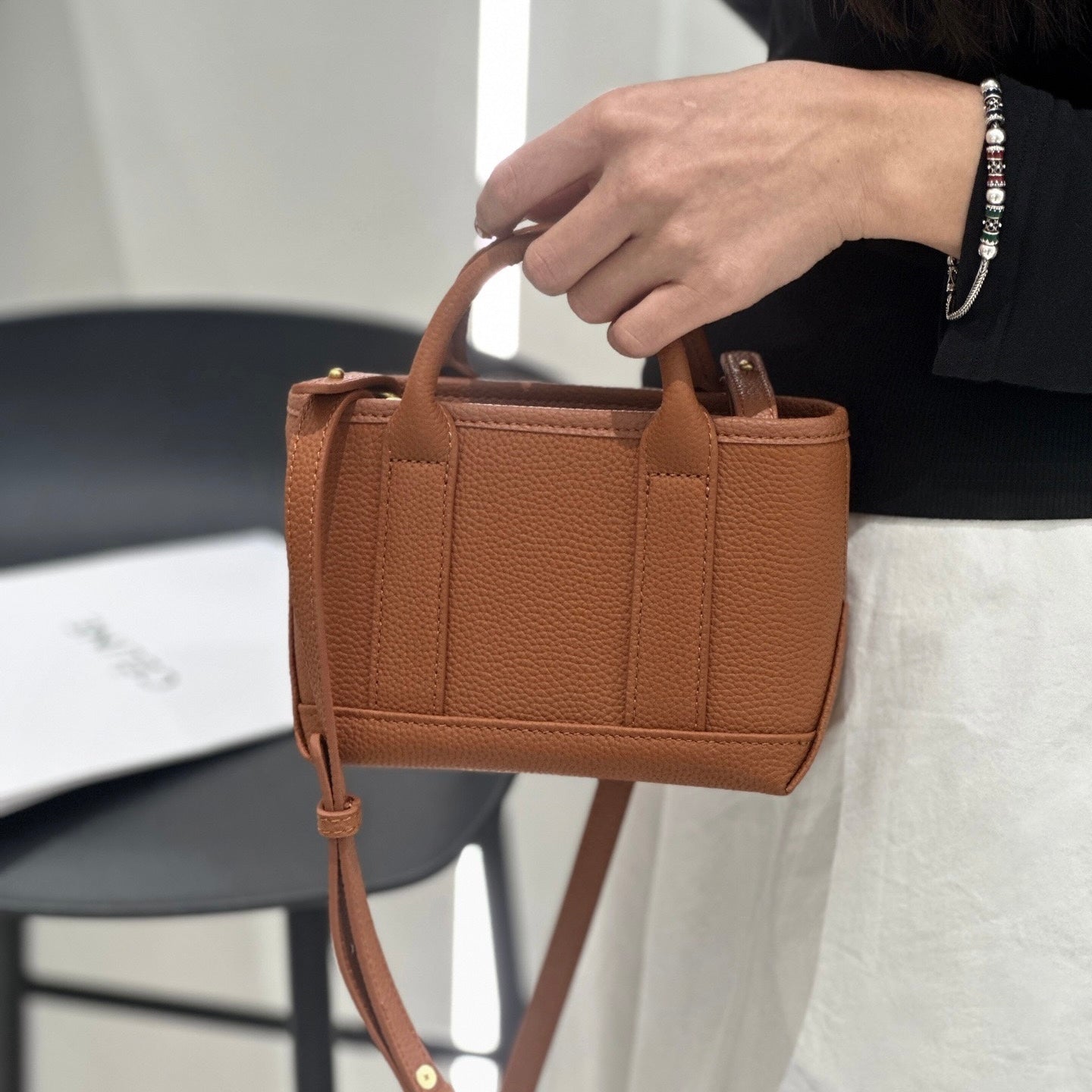 Spring Summer Fresh Women's Genuine Cowhide Handheld Crossbody Bag