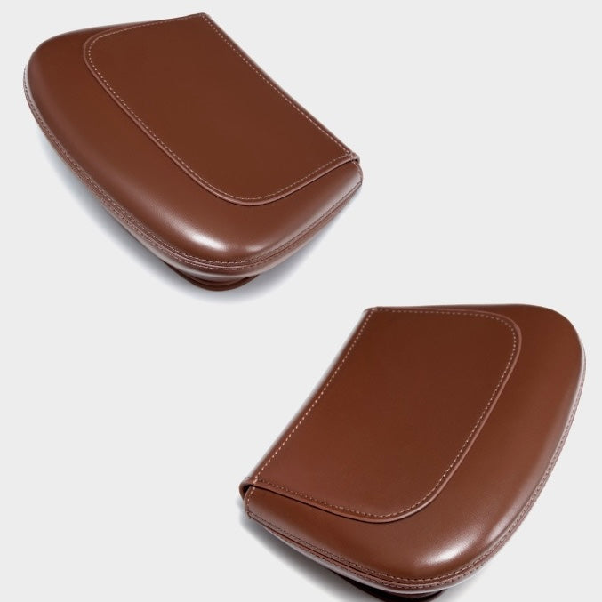 Women’s Genuine Leather Chic Crossbody Saddle Bucket Bag