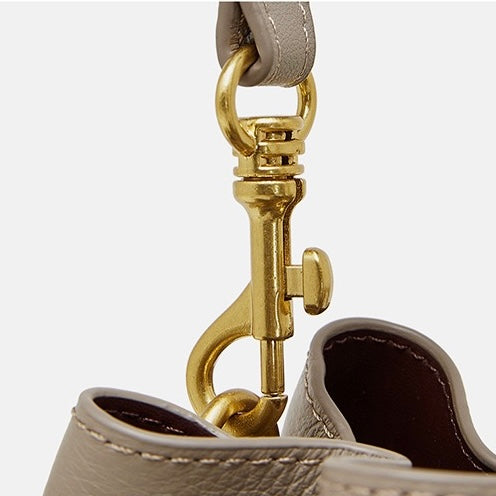 Women's Genuine Leather New Bucket Fringe Handbag Crossbody Bag