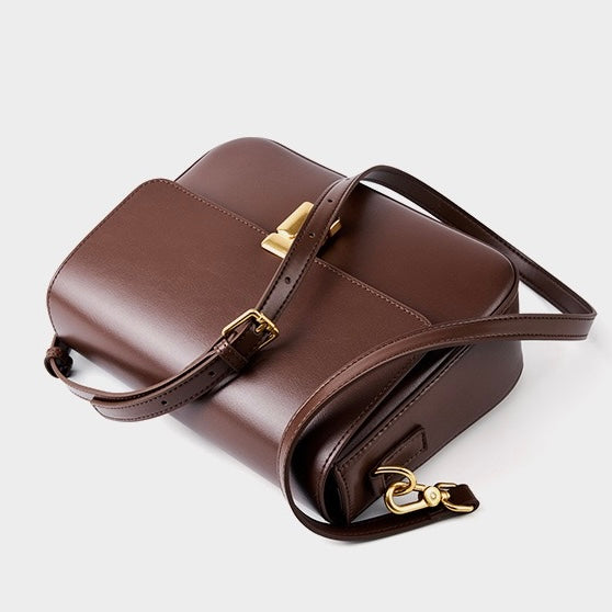 Women’s Genuine Leather Daily Commuter Shoulder Box Bag