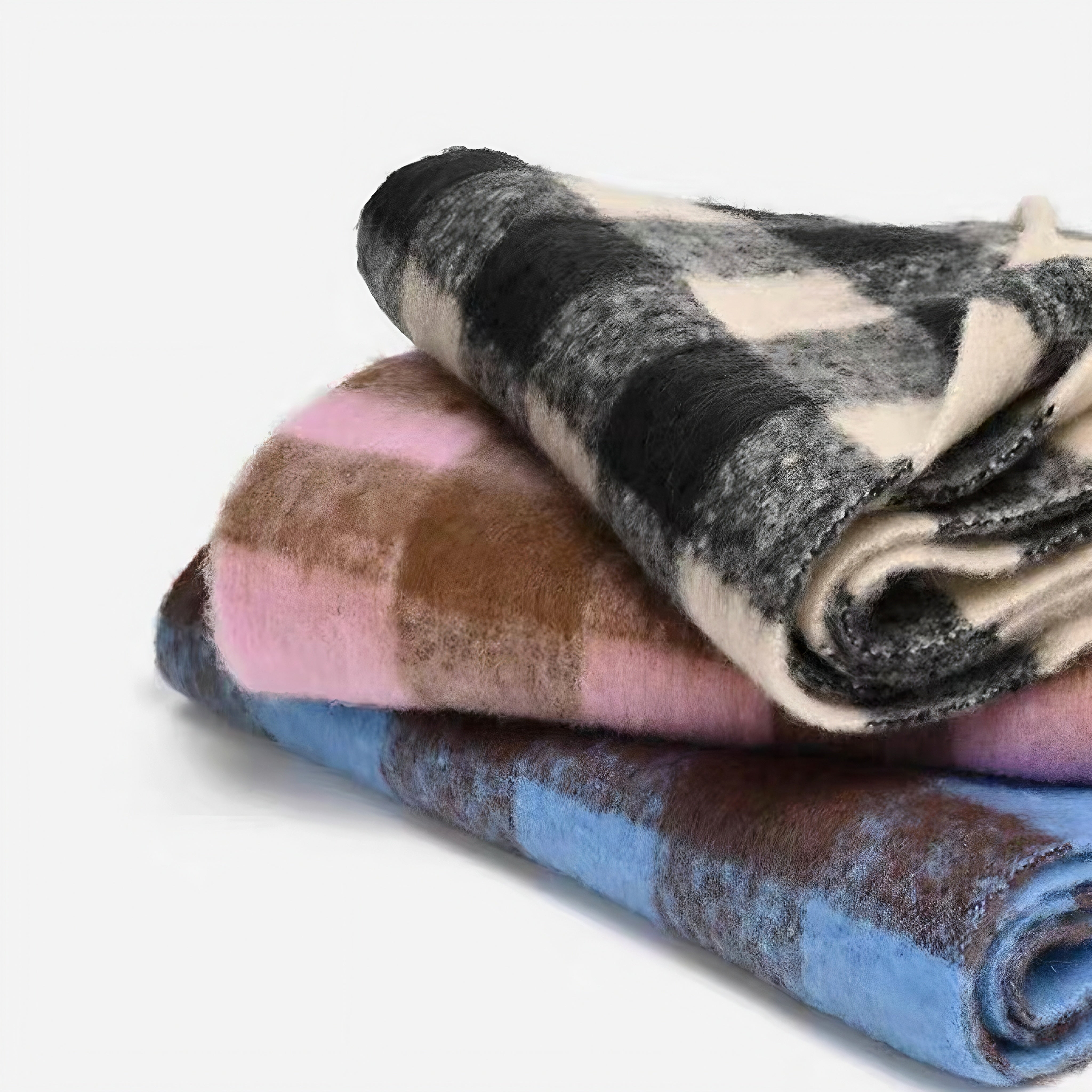 Women's Elegant Black & White Plaid Patterned Fringed Imitation Cashmere Scarf