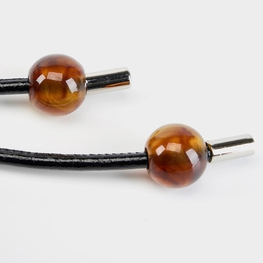 Women's Genuine Leather Beaded Bento Box Handheld Crossbody Bag