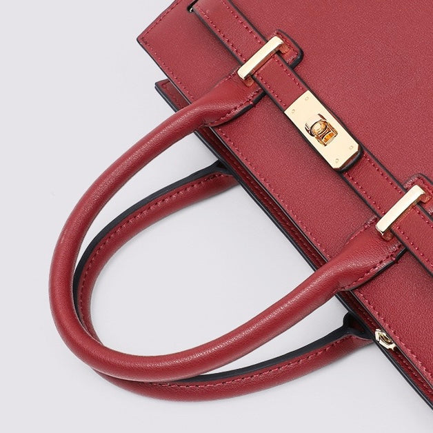 Stylish Women's Large Capacity Genuine Leather Tote Bag