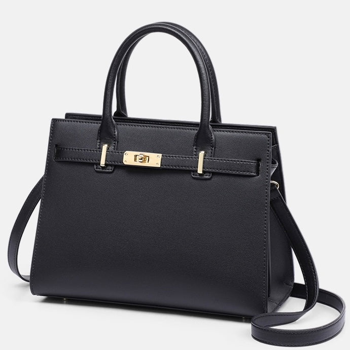 Stylish Women's Large Capacity Genuine Leather Tote Bag