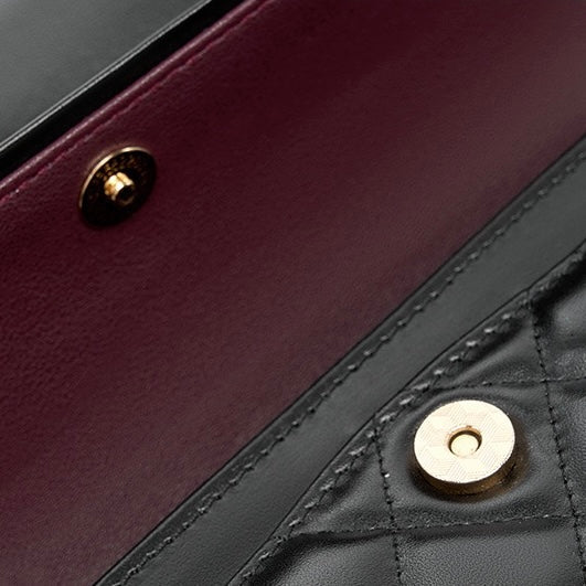 Inspired Quilted Women's Genuine Leather Shoulder Crossbody Bag