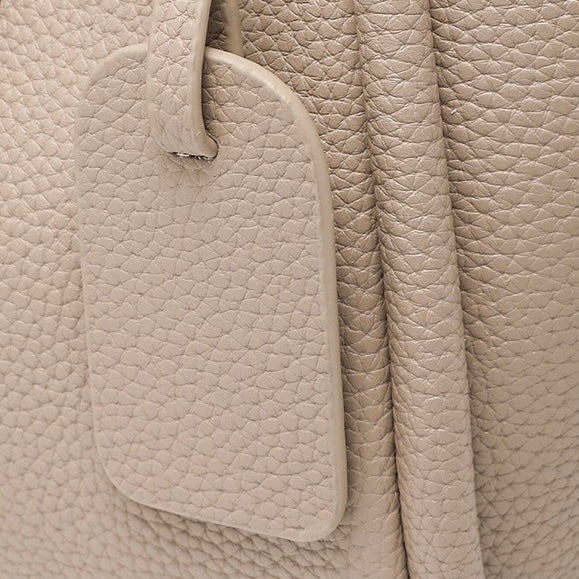 Women’s Genuine Leather Petite Basket Top Handle Bag