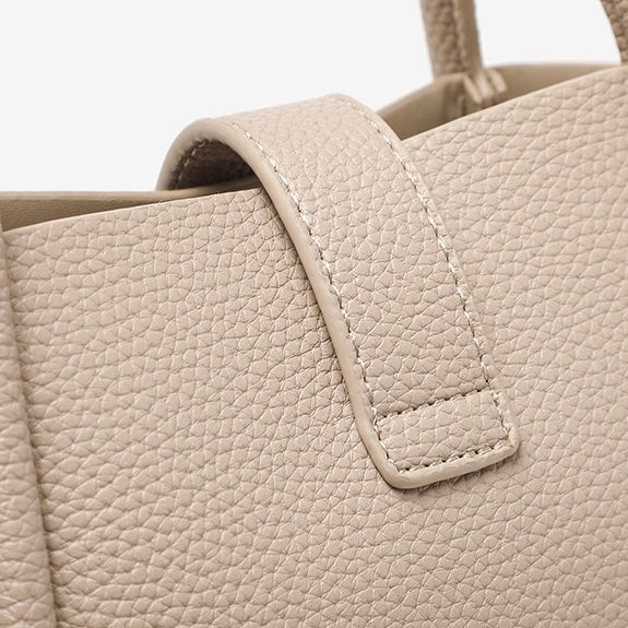 Women’s Genuine Leather Petite Basket Top Handle Bag