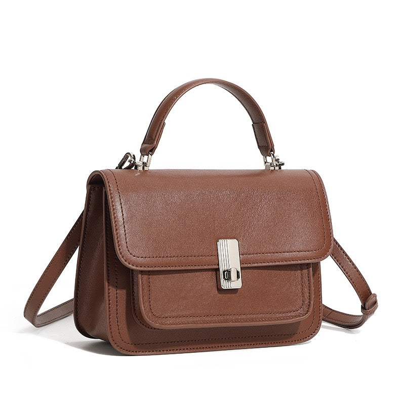 Women's Genuine Leather Commuter Messenger Bag