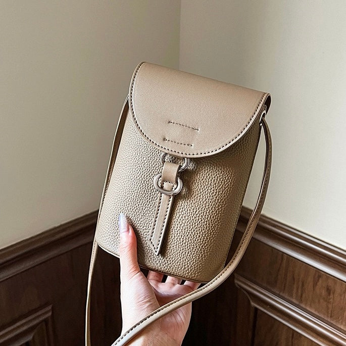 Luxury Women's Genuine Leather Mini Crossbody Phone Bag