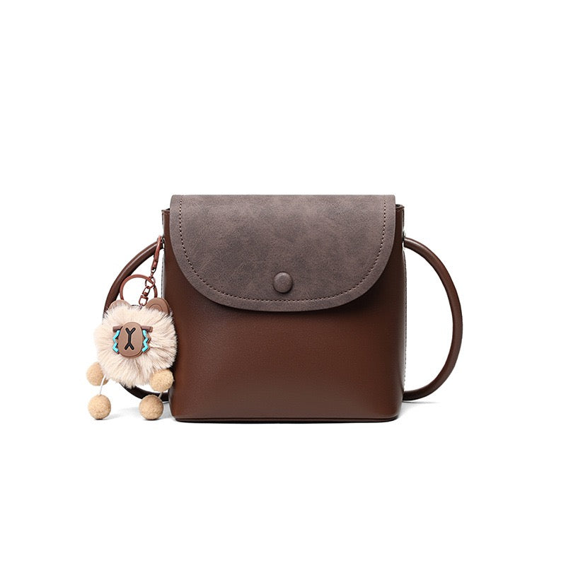 Women's Leather Vintage Flap Crossbody Bag