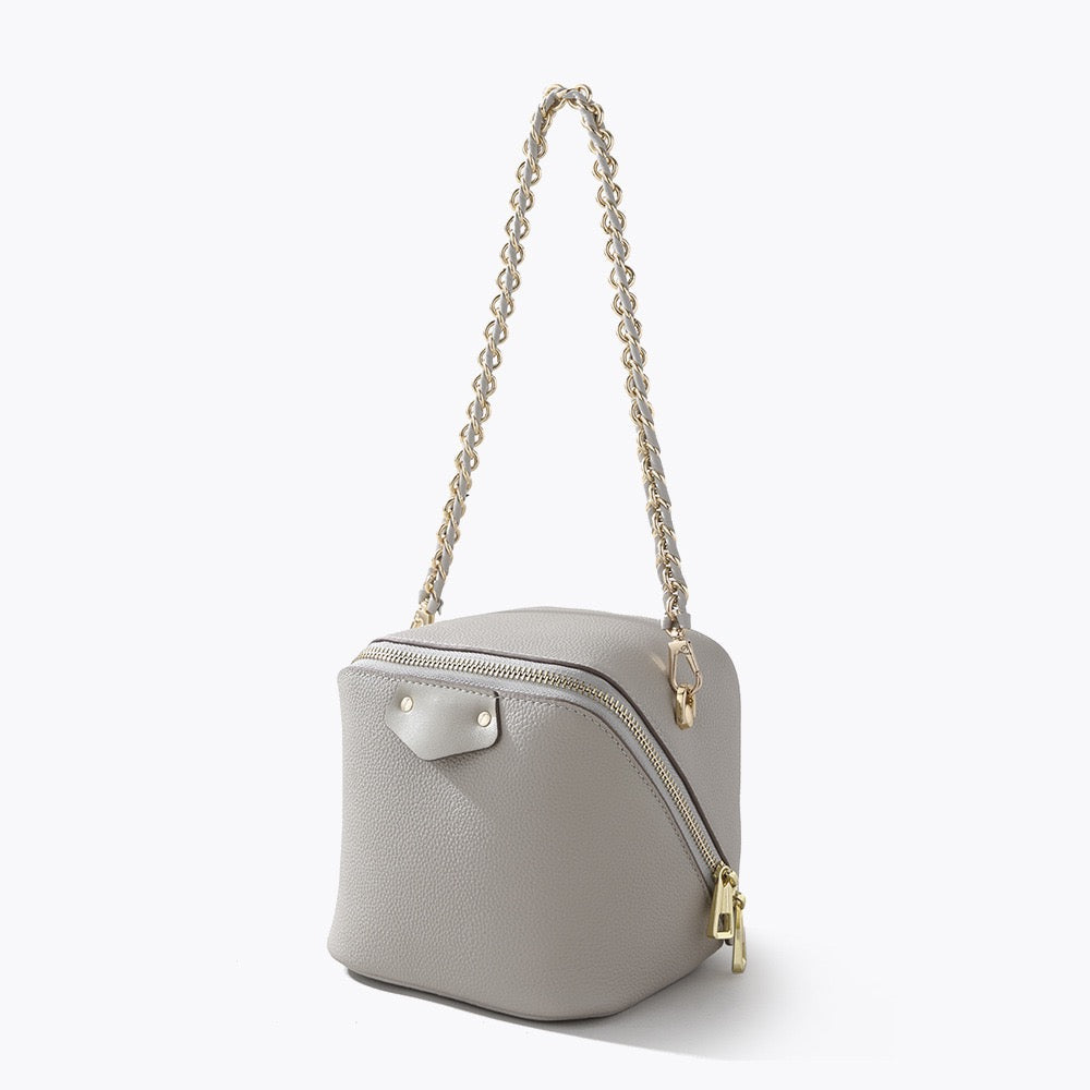 Women's Genuine Leather Square Elephant Bucket Bag
