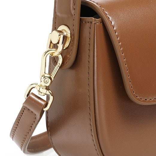 Women's Genuine Leather Shoulder Crossbody Baguette Bag