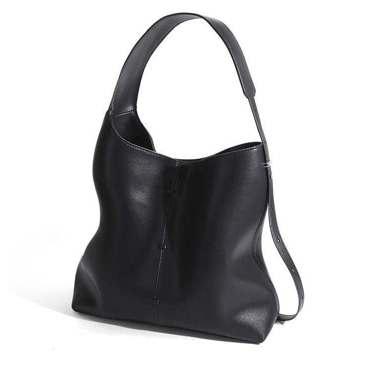 Spring Summer Women's Genuine Leather Large Capacity Premium Underarm Handheld Tote Shoulder Bag
