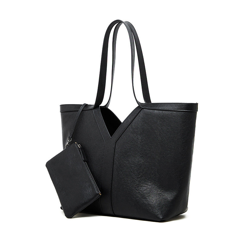 Korean Style Autumn Genuine Leather Tote Bag