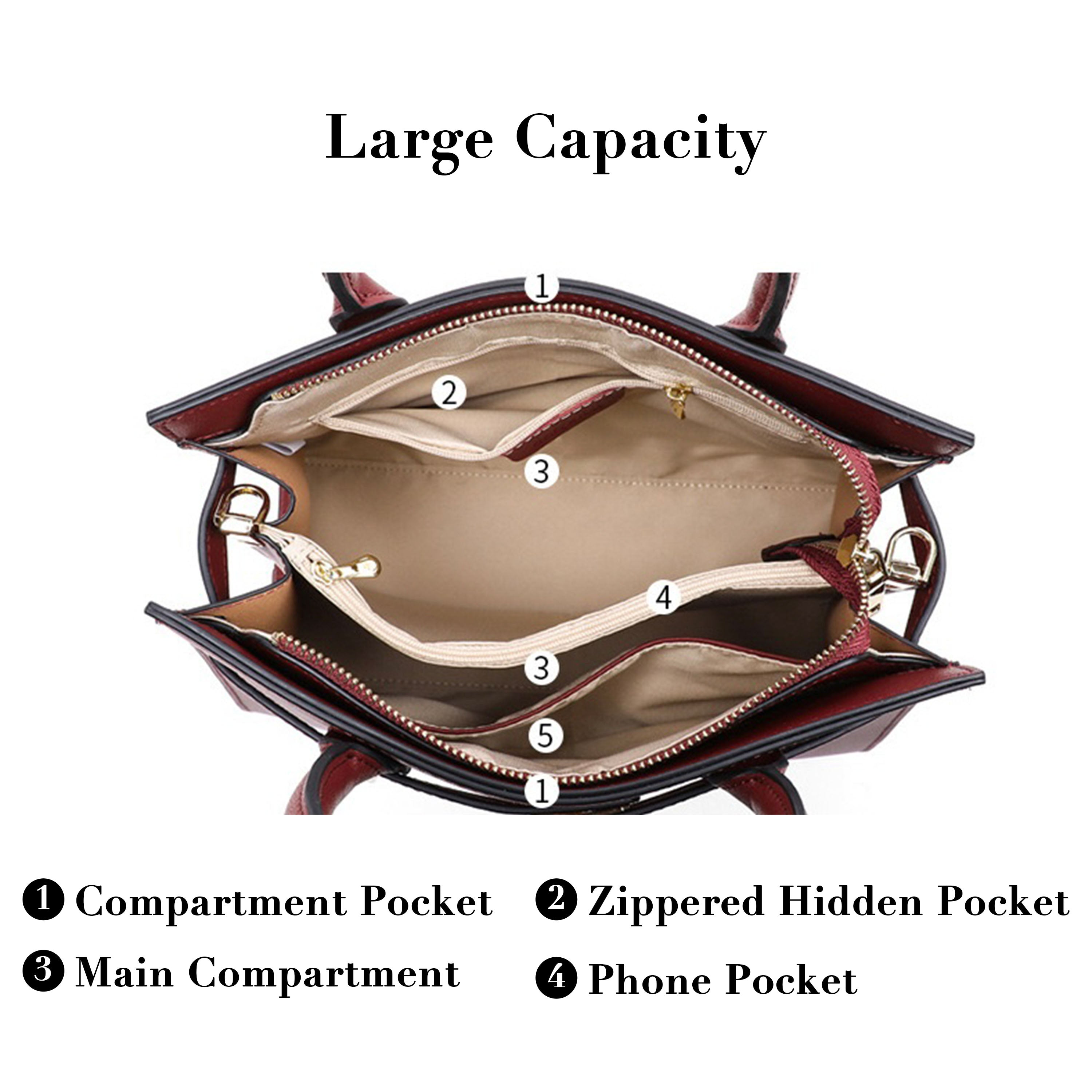 Stylish Women's Large Capacity Genuine Leather Tote Bag