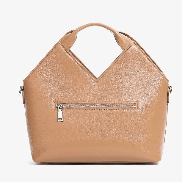 Women's Genuine Leather Woven Handbag