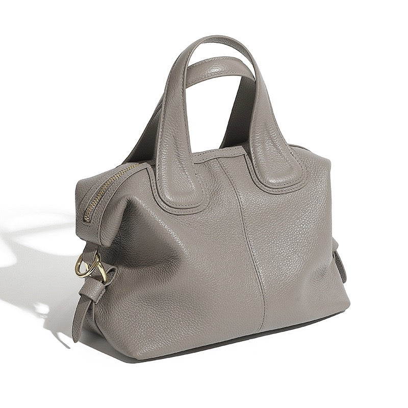 Women's Genuine Leather Boston Versatile Soft Shoulder Crossbody Bag