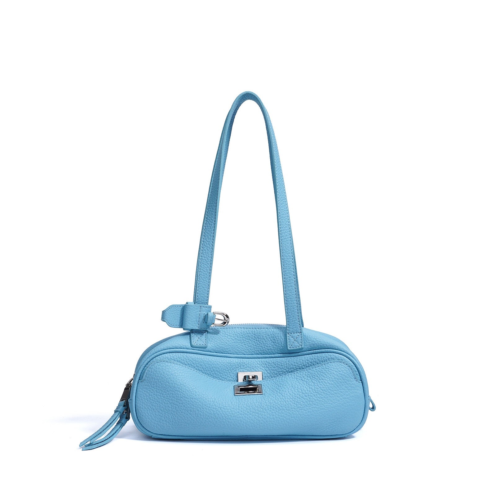Summer Bright Colored Women's Genuine Leather Shoulder Bag