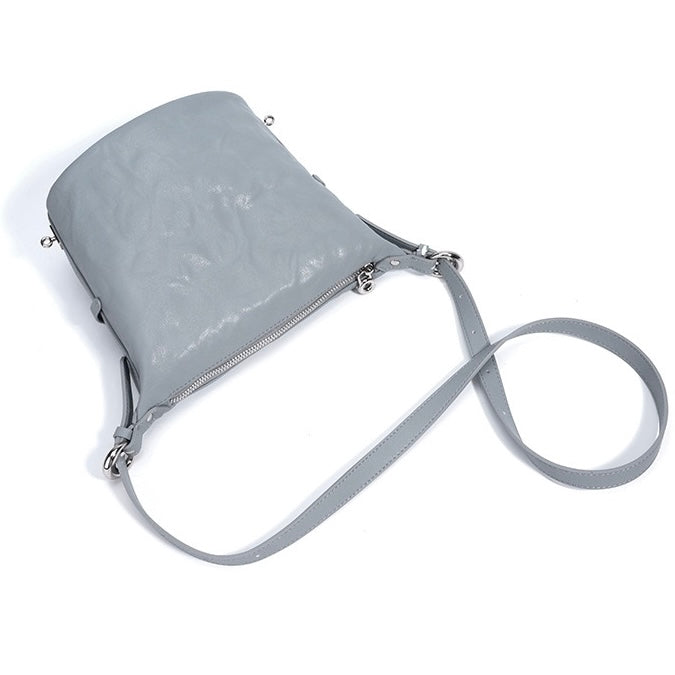 Women's Soft Genuine Leather Minimalist Crossbody Shoulder Bag