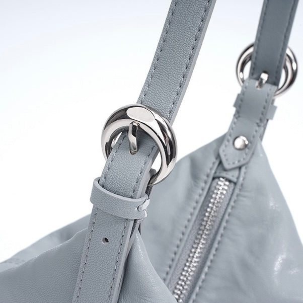 Women's Soft Genuine Leather Minimalist Crossbody Shoulder Bag