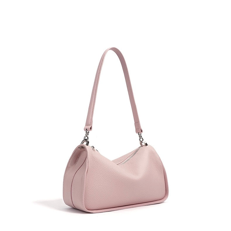 Women's Genuine Leather Minimalist Crossbody Shoulder Toast Bag