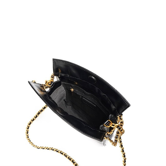 Women’s Genuine Leather Quilted Chain Bucket Bag – Chic Crossbody for Daily Style