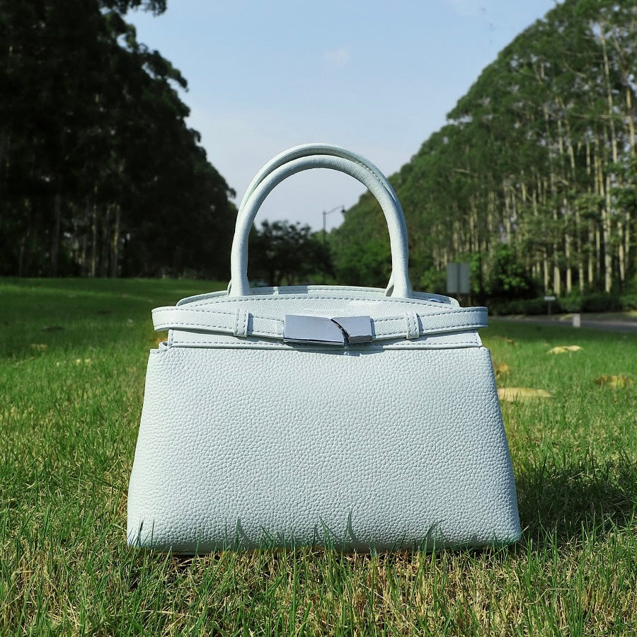 Women's Genuine Leather Crossbody Square Clutch Bag