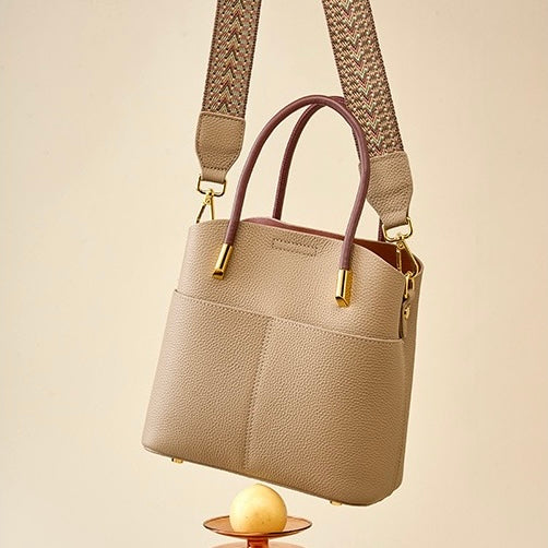 Elegant Women's Genuine Leather Ladies Crossbody Handbag