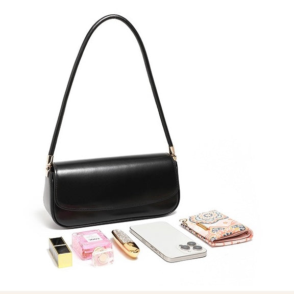 Women’s Genuine Leather Minimalist Saddle Tote – 2025 Commuter Edition